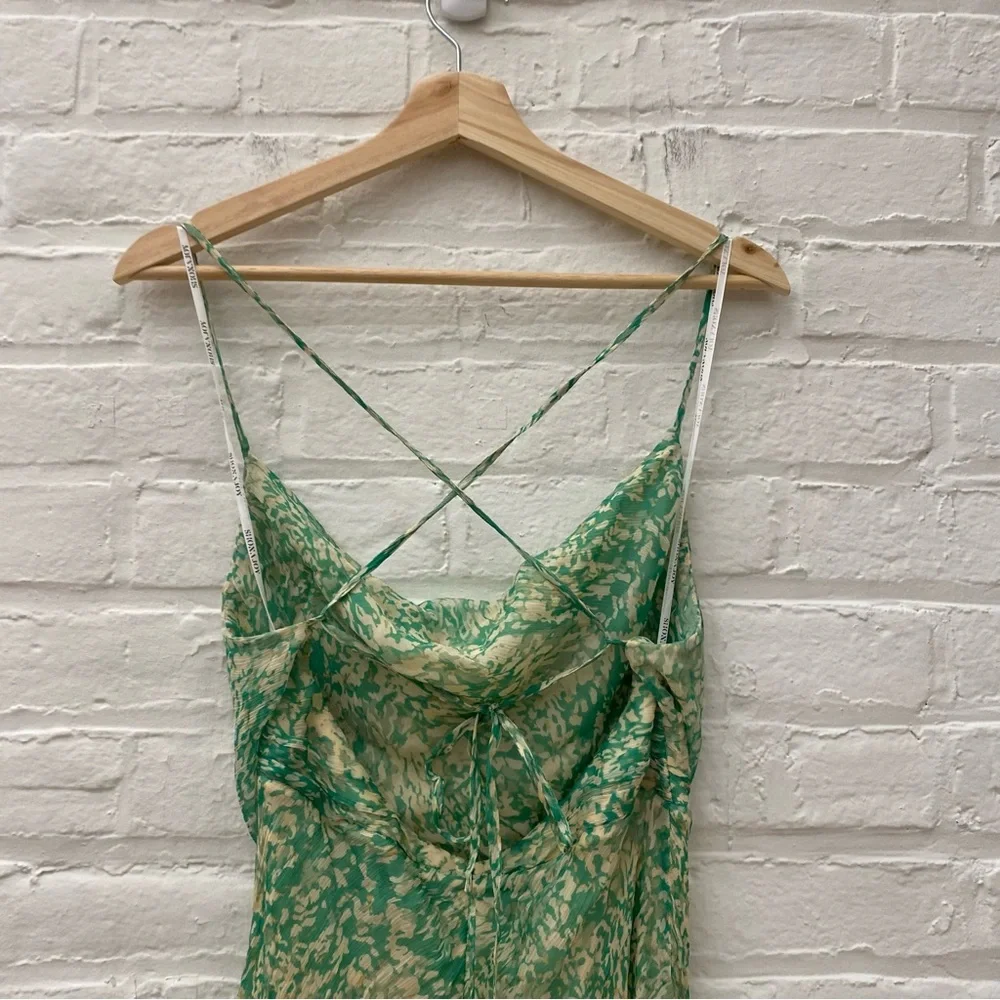Shona Joy || Belvedere Lace Back Bias Maxi Dress Green US 8_7